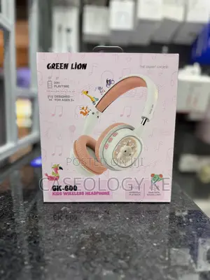 Green Lion GK-600 Kids Wireless Headphones (Pink)