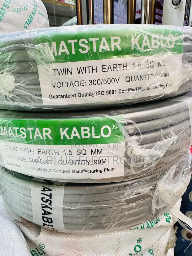 Matstar 1.5mm Twin With Earth Electrical Cable 90m - 1