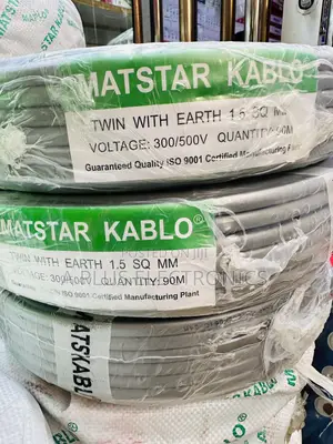Matstar 1.5mm Twin With Earth Electrical Cable 90m
