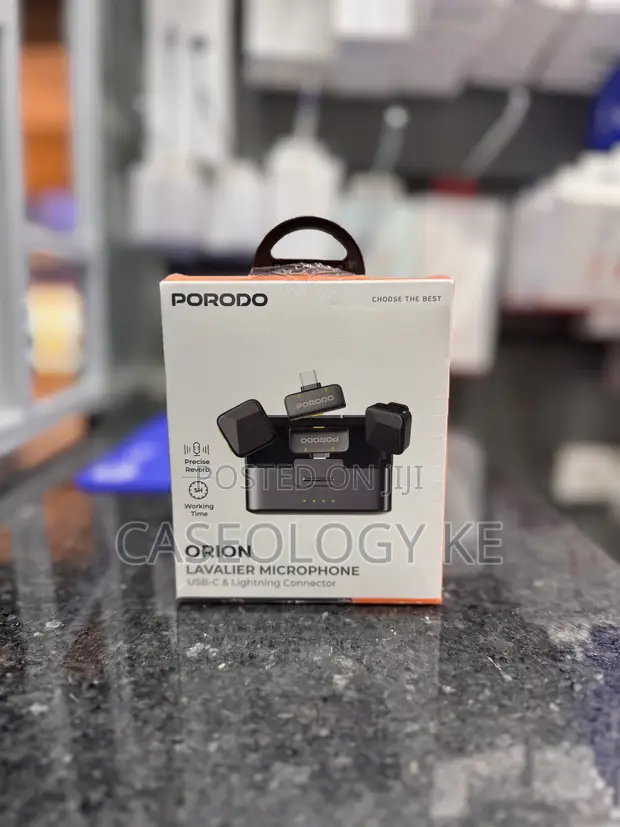 Porodo Orion Lavalier Microphone (USB-C/Lightning) - 1