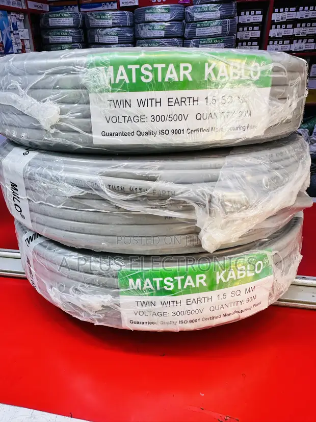 Matstar 1.5mm Twin With Earth Cable 90m - 1