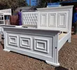 White Wooden Bed - Size 5x6 - 1