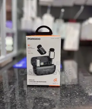 Porodo Wireless Lavalier Microphone with Lightning Connector