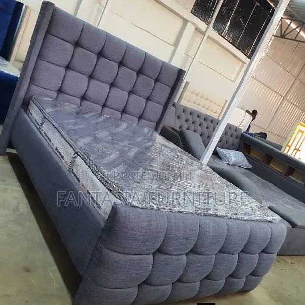 Grey 5x6 Bed Frame with Free Delivery - 1
