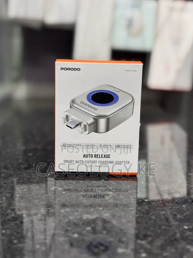 Porodo Auto Release Smart Auto-Cutoff Charging Adapter - 1