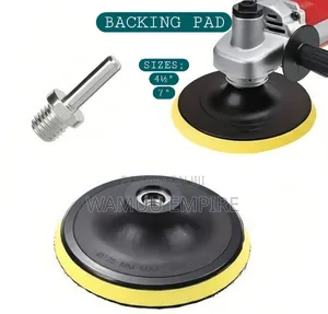 Hook-and-Loop Backing Pad with Threaded Drill Adapter