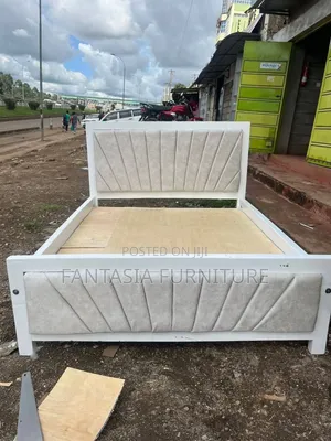 White 5x6 Bed Frame with Payment on Delivery