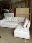 Cream 5-Seater Corner Sofa - 1