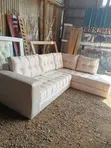 Cream 5-Seater Corner Sofa - 2