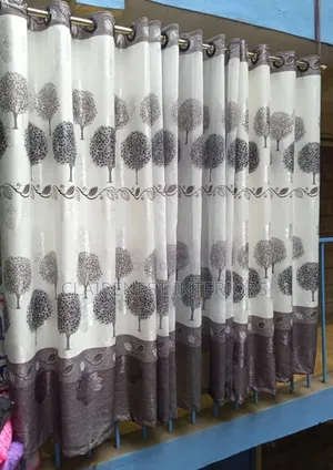 Flowered Window Curtains - Brand New