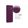 Soft Silicone Back Cover for Samsung Galaxy S10 5G - Maroon - 1