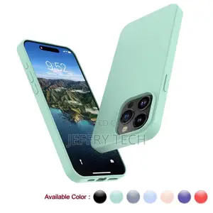 Soft Silicone Slim Fit Case for iPhone 13 Pro Max - Mint Green