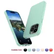 Soft Silicone Slim Fit Case for iPhone 13 Pro Max - Mint Green - 1