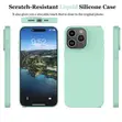 Soft Silicone Slim Fit Case for iPhone 13 Pro Max - Mint Green - 2