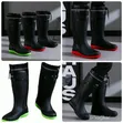 Fashionable Long Tube Waterproof Fleece Rain Boots - 3