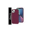 Soft Silicone Back Cover for iPhone 13 - Maroon - 1