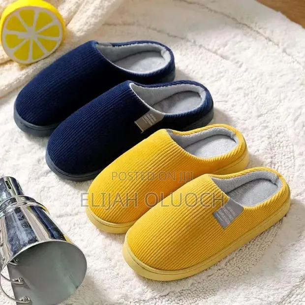 Unisex Soft Plush Anti-Slip Indoor/Outdoor Slippers - 1