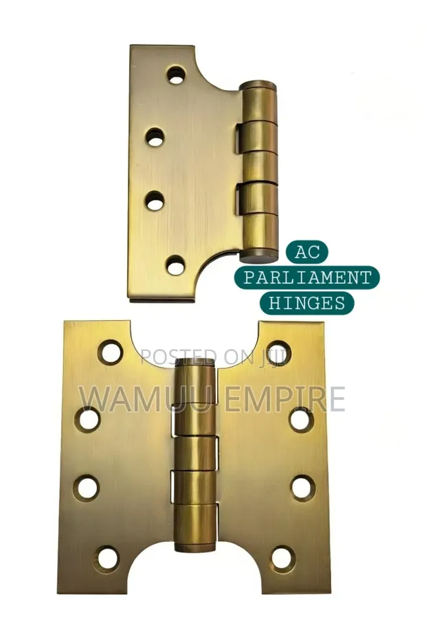Brass Parliament Hinges - Extended Knuckle - 1