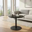 Black Height Adjustable Coffee Table - 1