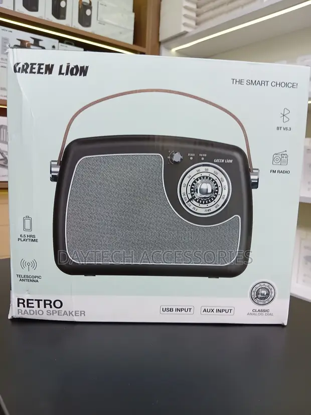 Green Lion Retro Radio Portable Wireless Speaker - 1