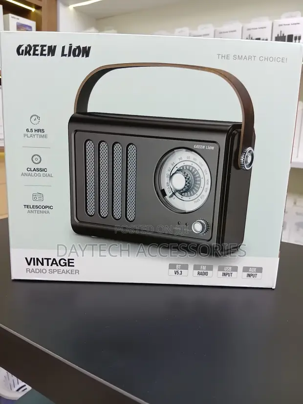 Green Lion Vintage Radio Speaker - 1