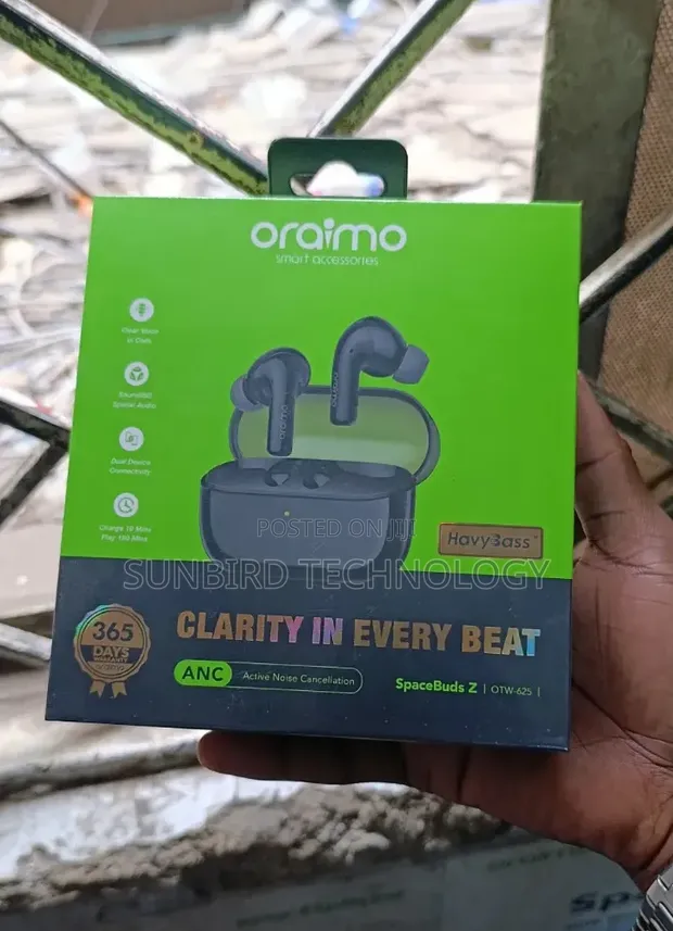 Oraimo SpaceBuds Z OTW-625 Active Noise Cancellation Earbuds - 1