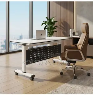 120cm Foldable Home Office Desk - White