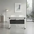 120cm Foldable Home Office Desk - White - 5