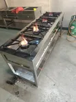 4-Burner Stainless Steel Commercial Gas Cooker - 1