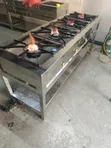 4-Burner Stainless Steel Commercial Gas Cooker - 2