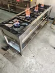 4-Burner Stainless Steel Commercial Gas Cooker - 3