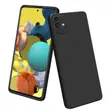 Silicone Slim Fit Cover Case for Samsung Galaxy A51 - Black - 1