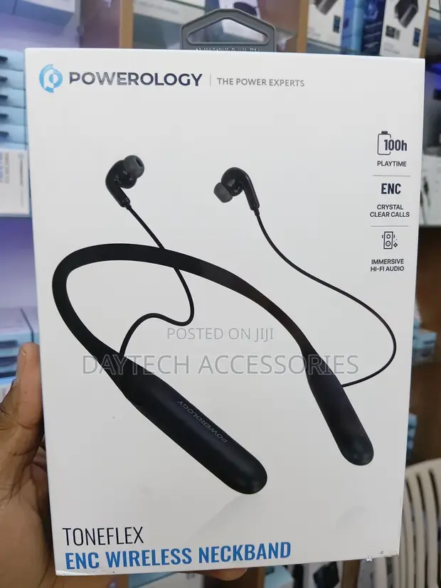 Powerology Toneflex ENC Wireless Bluetooth Neckband - Bluu - 1