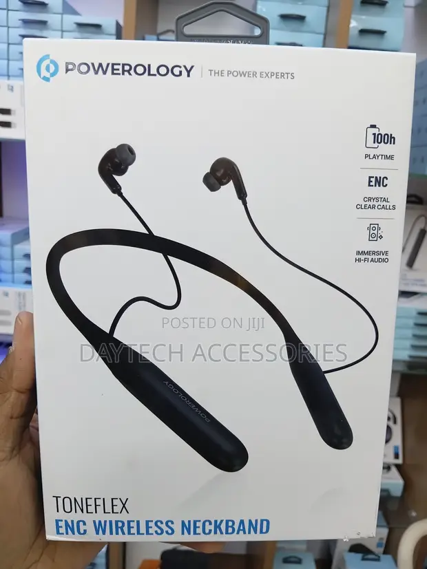 Powerology ToneFlex ENC Wireless Neckband Earphones - 1