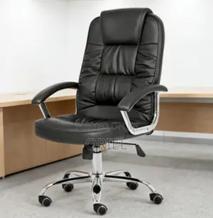 Ergonomic High-Back Leather Office Chair