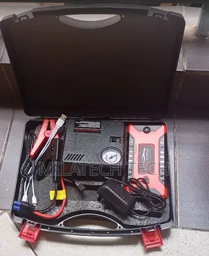 Portable Car Jump Starter with Power Bank & Air Compressor