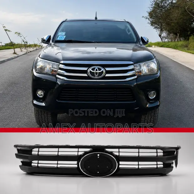 Toyota Hilux Revo 2016+ Full Black Grille - 1