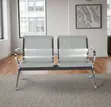 Steel 2-Person Office Waiting Chair - 1