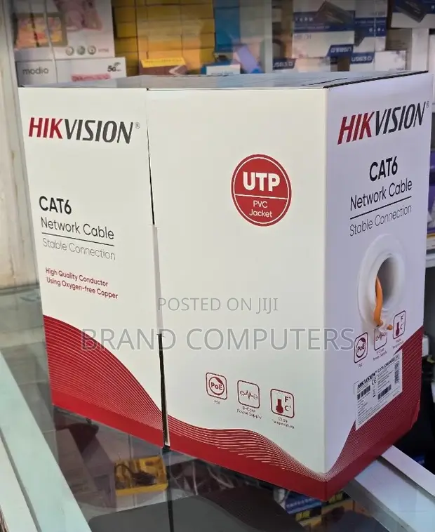Hikvision Cat 6 Cable - 305 Meters, Full Copper - 1