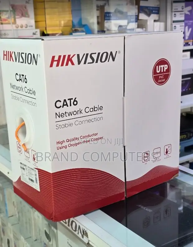 New Hikvision Cat 6 Pure Copper Indoor Ethernet Cable (305m) - 1