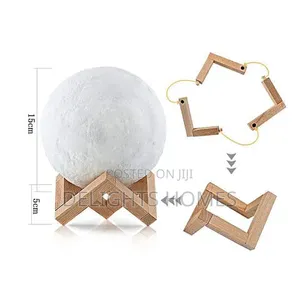 Moonlight Lamp on Bamboo Stand