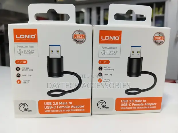 LDNIO LC310 USB 3.0 Male to USB-C Female Adapter - 1