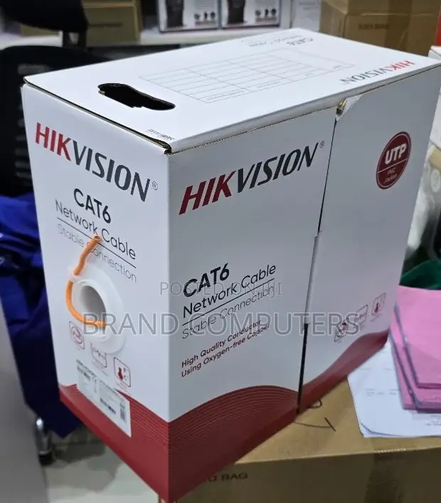 Hikvision Advanced Cat 6 Pure Copper Indoor Ethernet Cable (305m) - 1