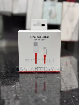 Original OnePlus Cable ya USB-A kwenda Type-C - Nyekundu