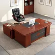 Executive U-Shaped Office Desk - Premium Manager Workstation - 2