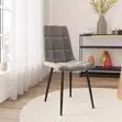 Modern Upholstered Dining Chair - Gray - 1