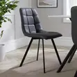 Modern Upholstered Dining Chair - Gray - 4
