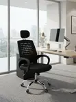 Adjustable Mesh Office Chair with Headrest - 5