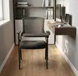 Black Mesh Office Training Chair with Writing Pad - 3