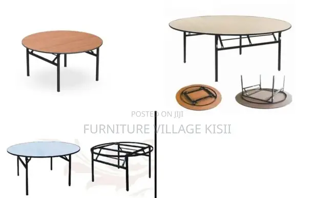 Round Folding Banquet Table - Brand New - 1